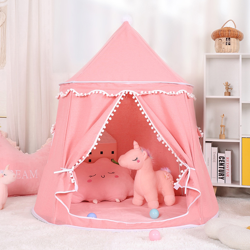 Детская игровая палатка-юрта с помпонами‑pom Decor
