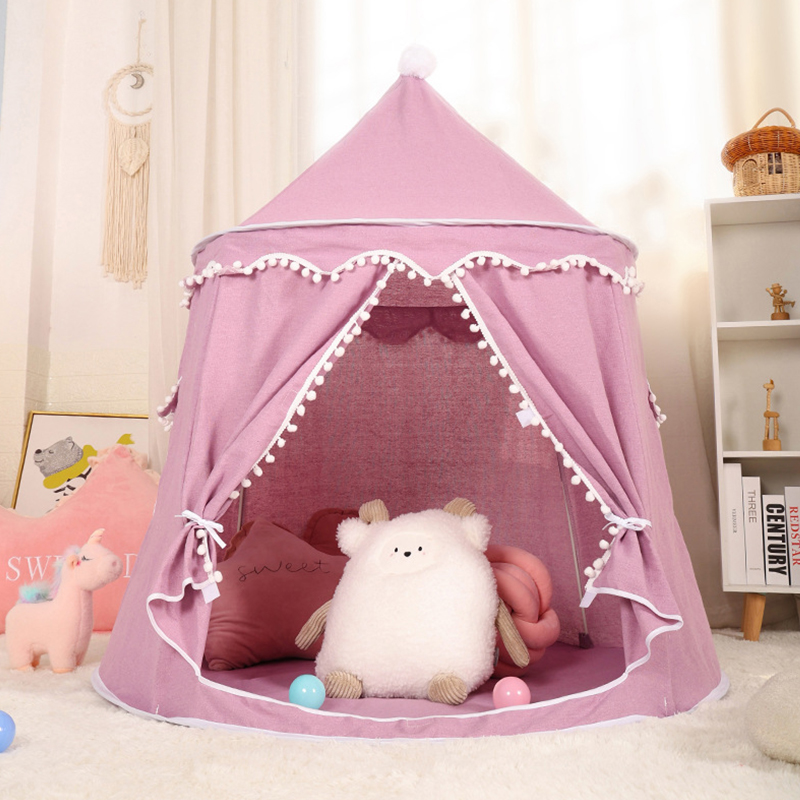 Детская игровая палатка-юрта с помпонами‑pom Decor
