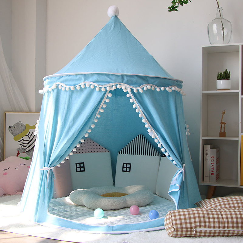Детская игровая палатка-юрта с помпонами‑pom Decor